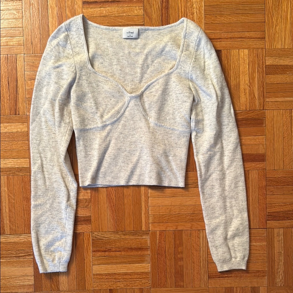 Wilfred Light Gray Knit Top